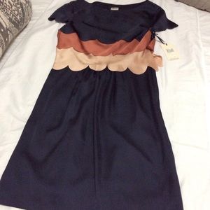 ALI RO Multi Ruffle Silk Dress Size 2